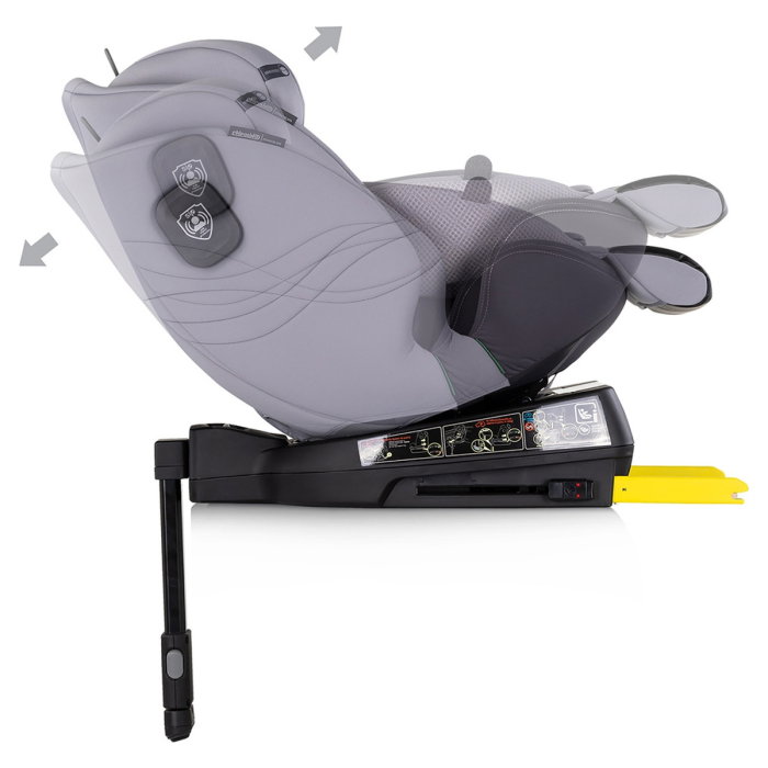 Scaun auto Chipolino Premium I-Size 40-150 cm cu sistem Isofix, Cloud - Gri 12 ani [8]
