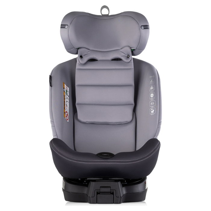 Scaun auto Chipolino Premium I-Size 40-150 cm cu sistem Isofix, Cloud - Gri 12 ani [9]