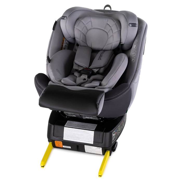 Scaun auto Chipolino Premium I-Size 40-150 cm cu sistem Isofix, Cloud - Gri 12 ani [10]