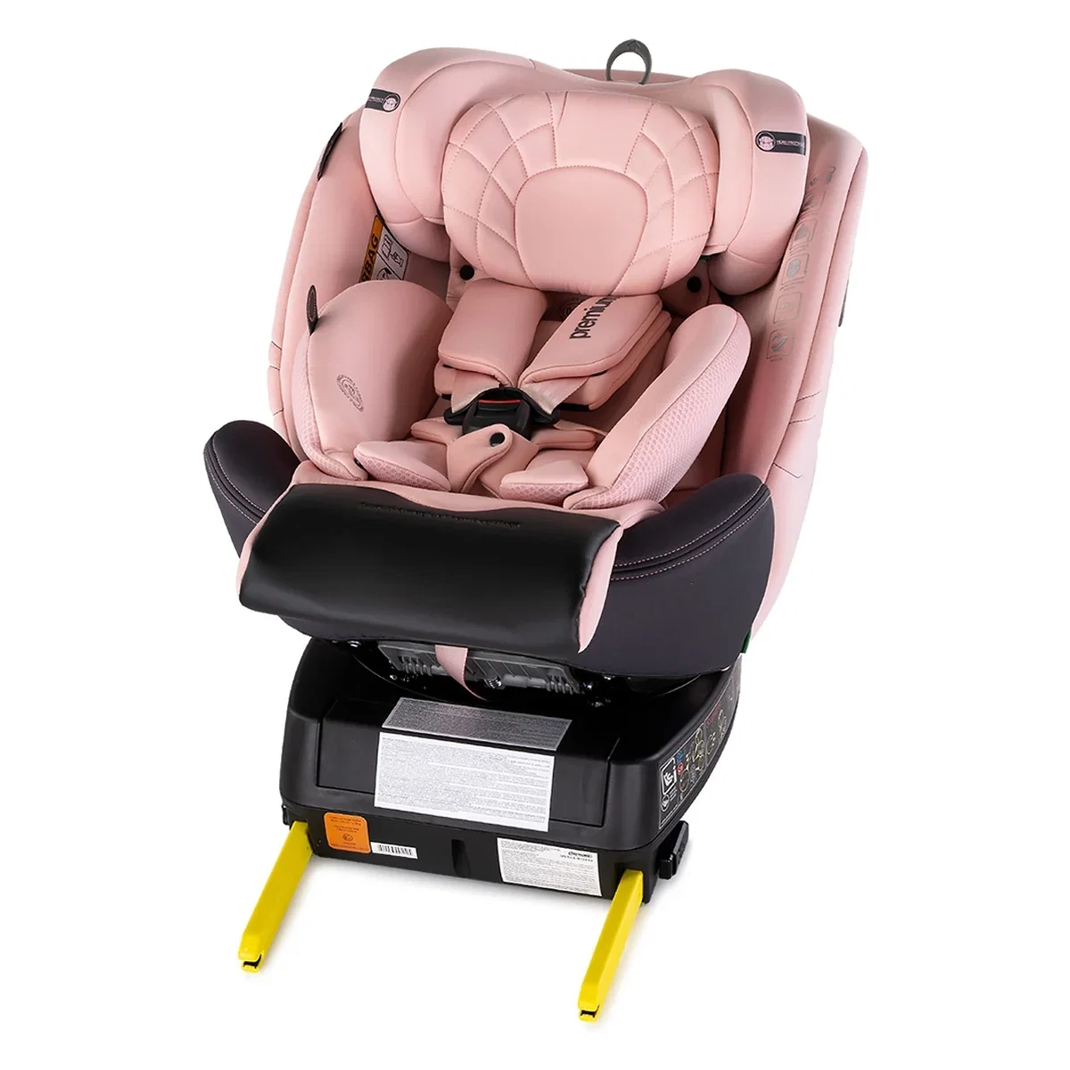 Scaun auto Chipolino Premium I-Size 40-150 cm cu sistem Isofix, Pink marshmallow - Roz 12 ani [10]