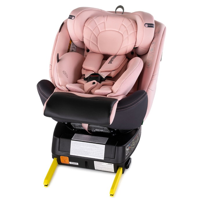 Scaun auto Chipolino Premium I-Size 40-150 cm cu sistem Isofix, Pink marshmallow - Roz 12 ani [10]