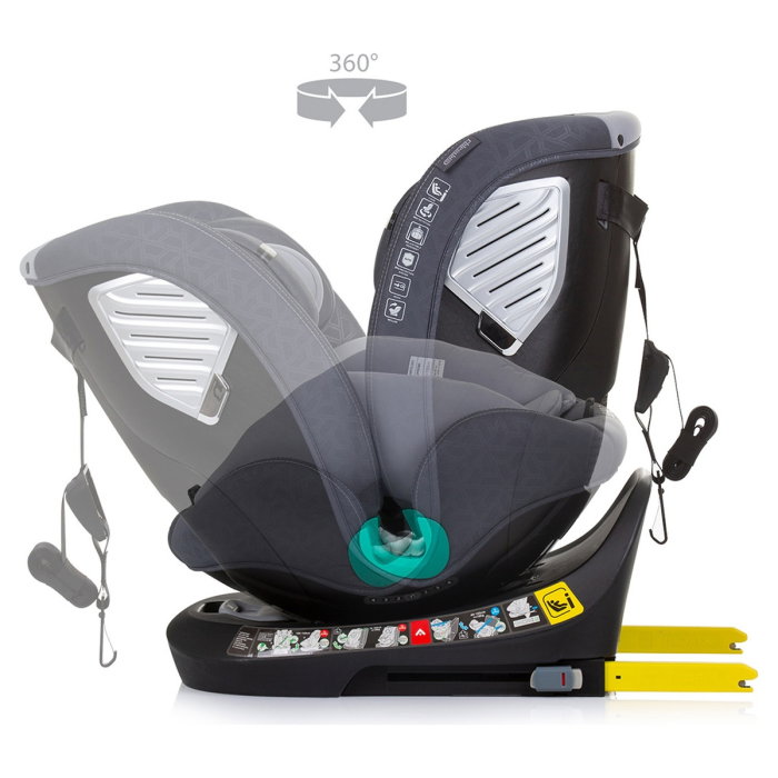 Scaun auto Chipolino Supreme I-Size 40-150 cm cu sistem Isofix granite 12 ani [7]