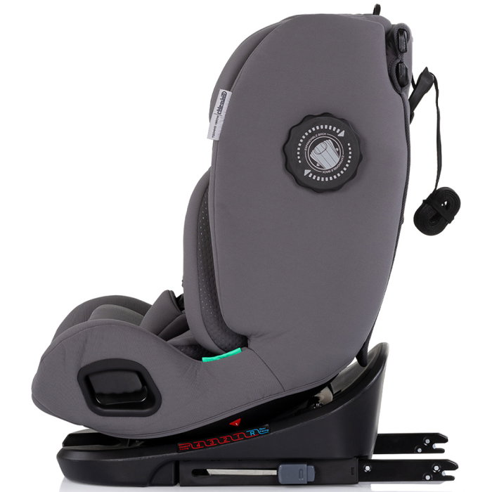 Scaun auto Chipolino Techno iGrow I-Size 40-150 cm, cu sistem Isofix si sezut rotativ, Charcoal [5]