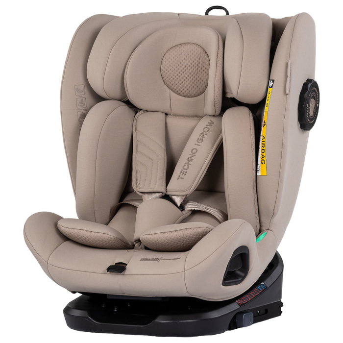 Scaun auto Chipolino Techno iGrow I-Size 40-150 cm, cu sistem Isofix si sezut rotativ, Latte [1]