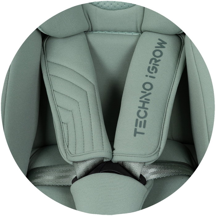 Scaun auto Chipolino Techno iGrow I-Size 40-150 cm, cu sistem Isofix si sezut rotativ, Matcha [12]