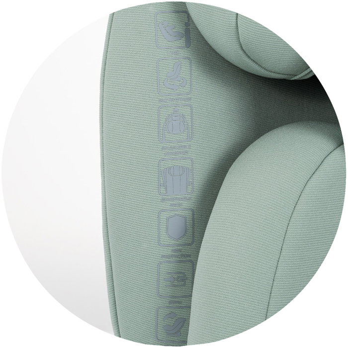 Scaun auto Chipolino Techno iGrow I-Size 40-150 cm, cu sistem Isofix si sezut rotativ, Matcha [15]