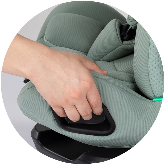 Scaun auto Chipolino Techno iGrow I-Size 40-150 cm, cu sistem Isofix si sezut rotativ, Matcha [16]