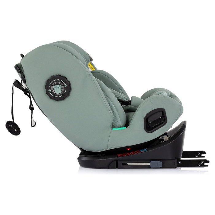 Scaun auto Chipolino Techno iGrow I-Size 40-150 cm, cu sistem Isofix si sezut rotativ, Matcha [9]