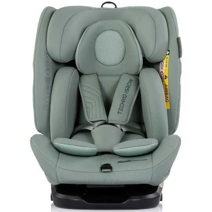 Scaun auto Chipolino Techno iGrow I-Size 40-150 cm, cu sistem Isofix si sezut rotativ, Matcha [2]