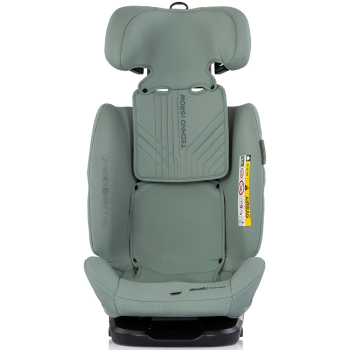 Scaun auto Chipolino Techno iGrow I-Size 40-150 cm, cu sistem Isofix si sezut rotativ, Matcha [3]