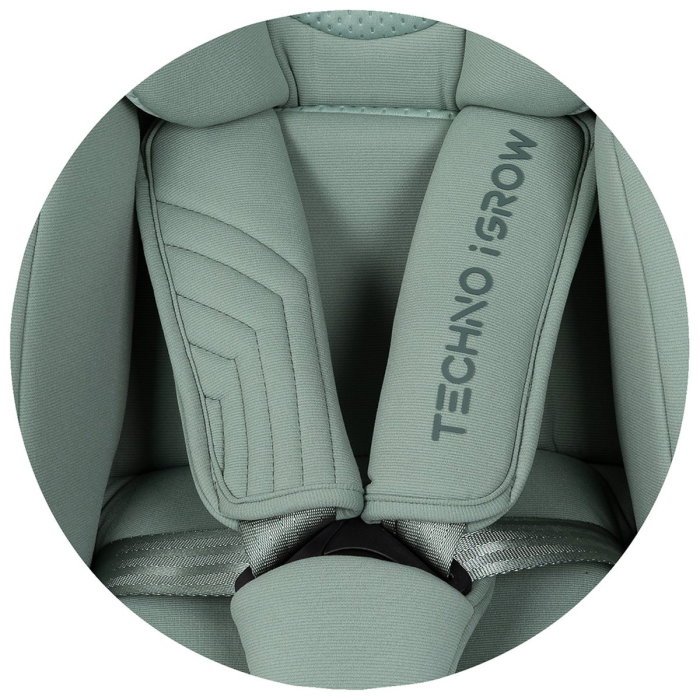 Scaun auto Chipolino Techno iGrow I-Size 40-150 cm, cu sistem Isofix si sezut rotativ, Matcha [12]