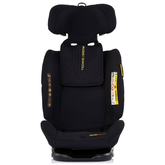 Scaun auto Chipolino Techno iGrow I-Size 40-150 cm, cu sistem Isofix si sezut rotativ, Noir [3]