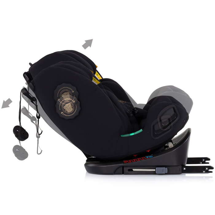 Scaun auto Chipolino Techno iGrow I-Size 40-150 cm, cu sistem Isofix si sezut rotativ, Noir [10]