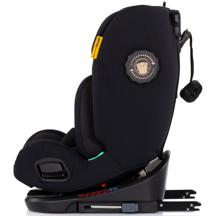 Scaun auto Chipolino Techno iGrow I-Size 40-150 cm, cu sistem Isofix si sezut rotativ, Noir [5]
