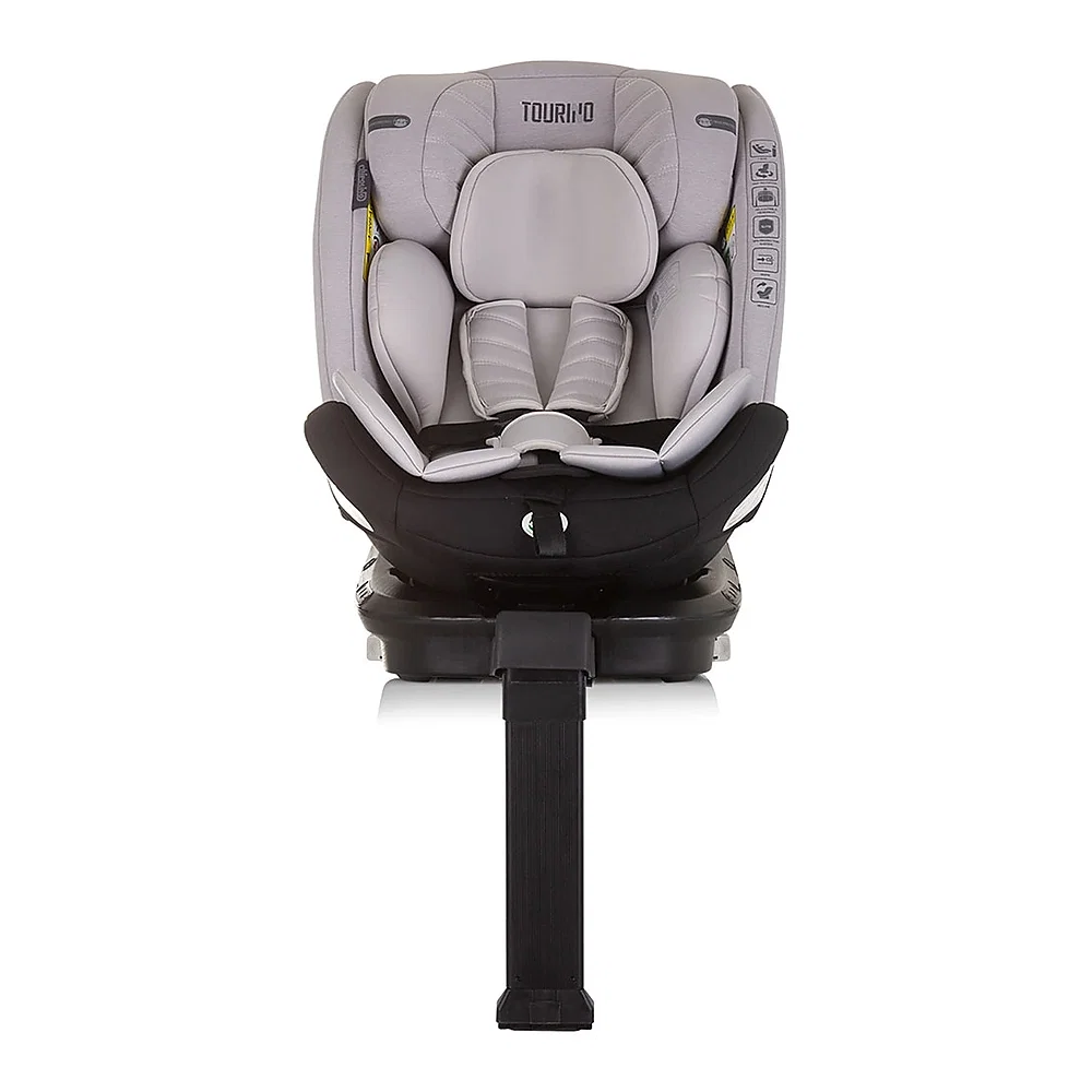 Scaun auto Chipolino Tourino I-Size 40-150 cm, sistem Isofix, Ash grey 12 ani [3]