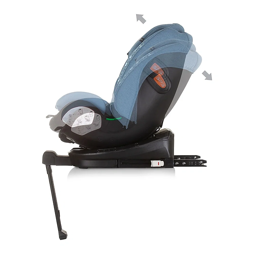 Scaun auto Chipolino Tourino I-Size 40-150 cm, sistem Isofix, Blue 12 ani [5]