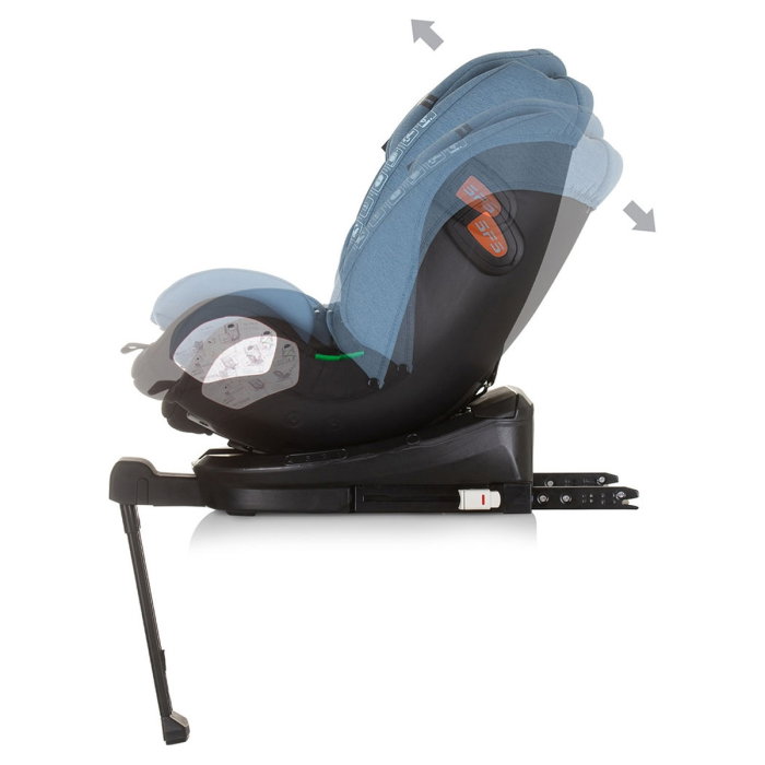 Scaun auto Chipolino Tourino I-Size 40-150 cm, sistem Isofix, Blue 12 ani [5]