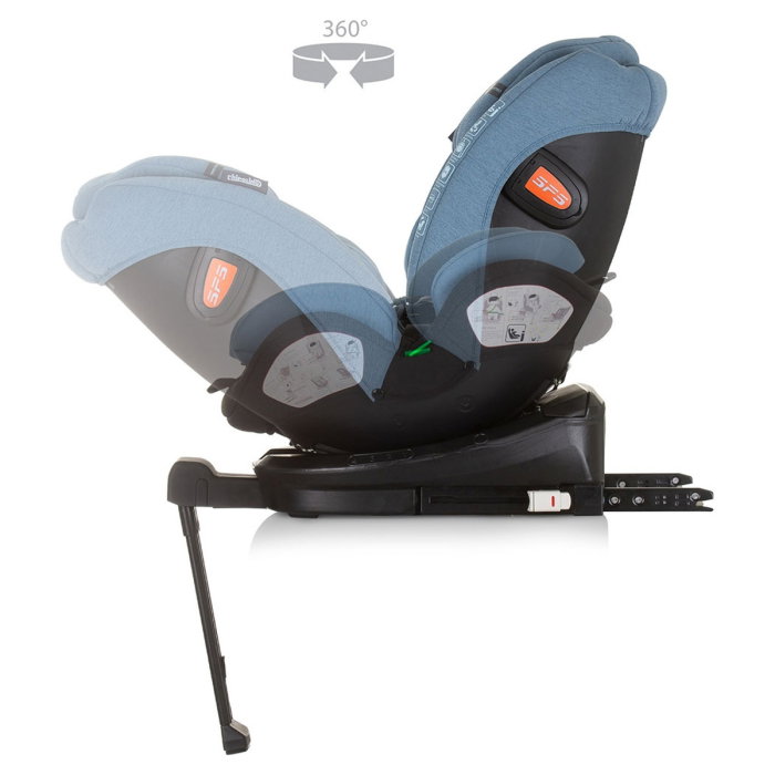 Scaun auto Chipolino Tourino I-Size 40-150 cm, sistem Isofix, Blue 12 ani [7]