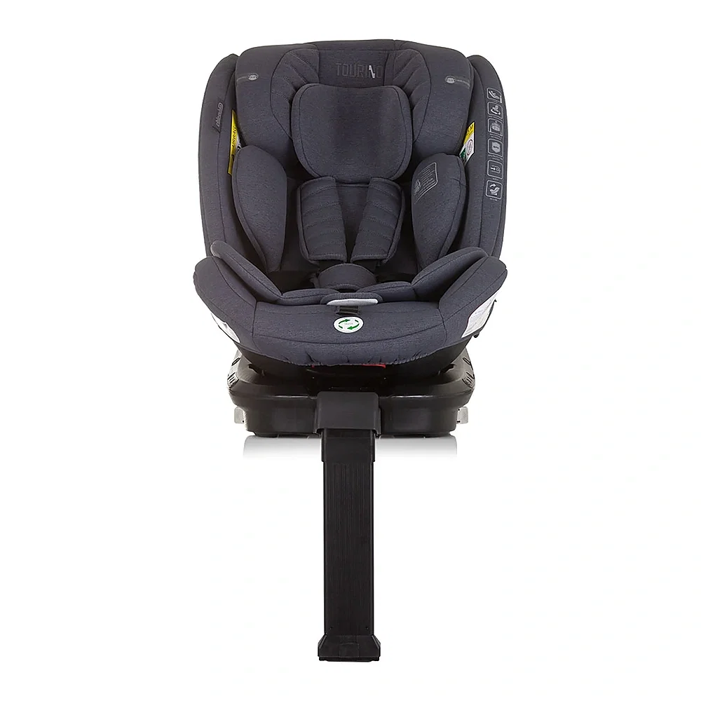 Scaun auto Chipolino Tourino I-Size 40-150 cm, sistem Isofix, Granite 12 ani [3]