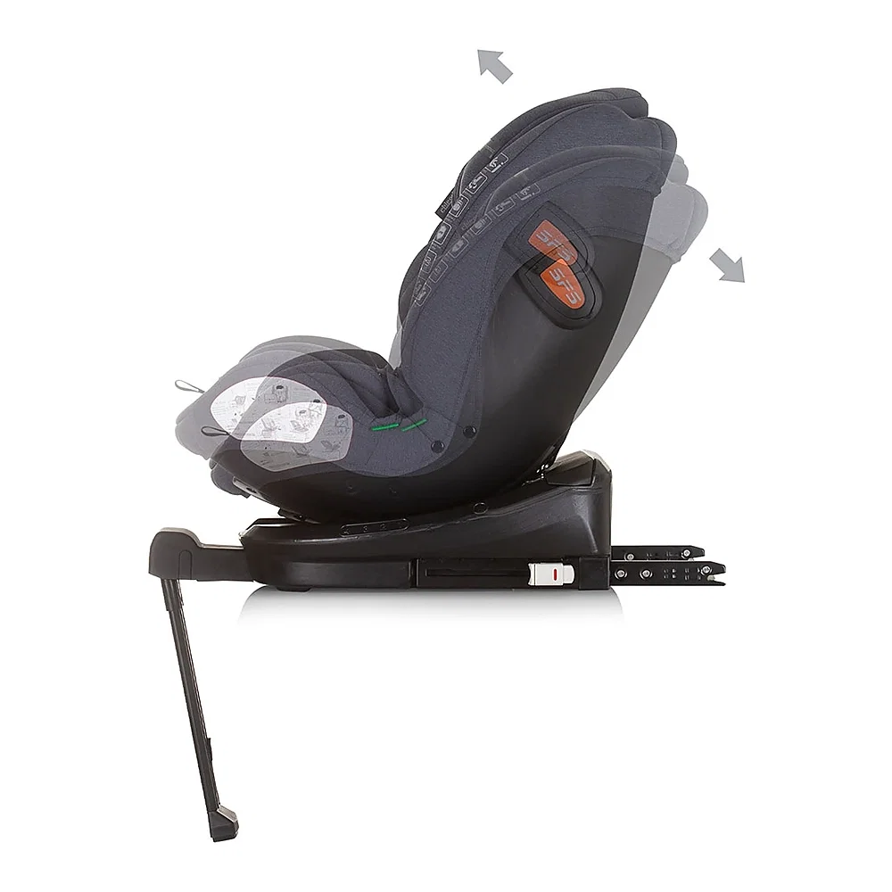Scaun auto Chipolino Tourino I-Size 40-150 cm, sistem Isofix, Granite 12 ani [5]