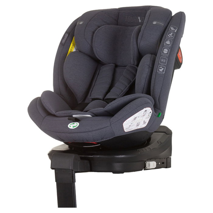 Scaun auto Chipolino Tourino I-Size 40-150 cm, sistem Isofix, Granite 12 ani [1]