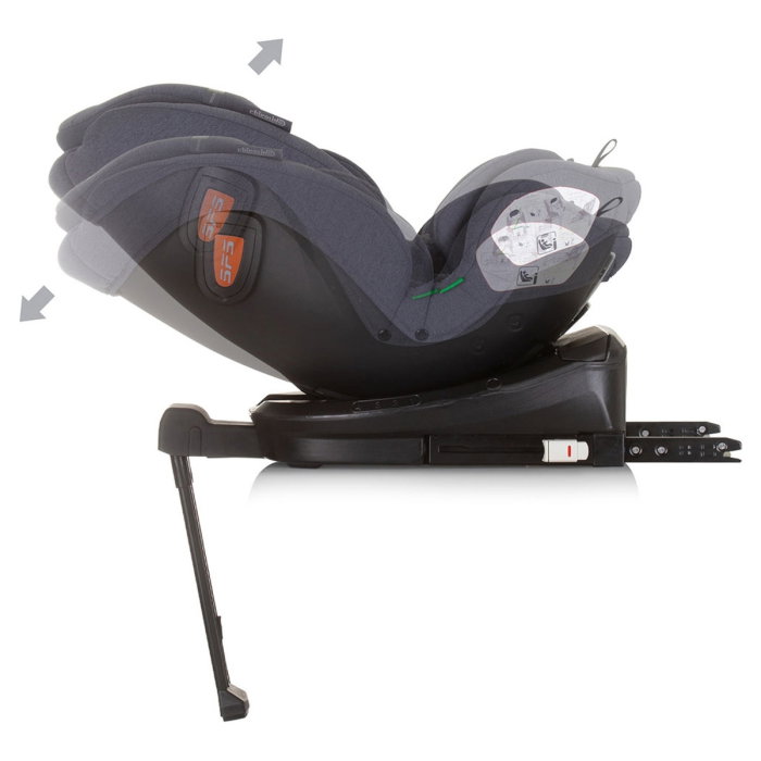 Scaun auto Chipolino Tourino I-Size 40-150 cm, sistem Isofix, Granite 12 ani [8]