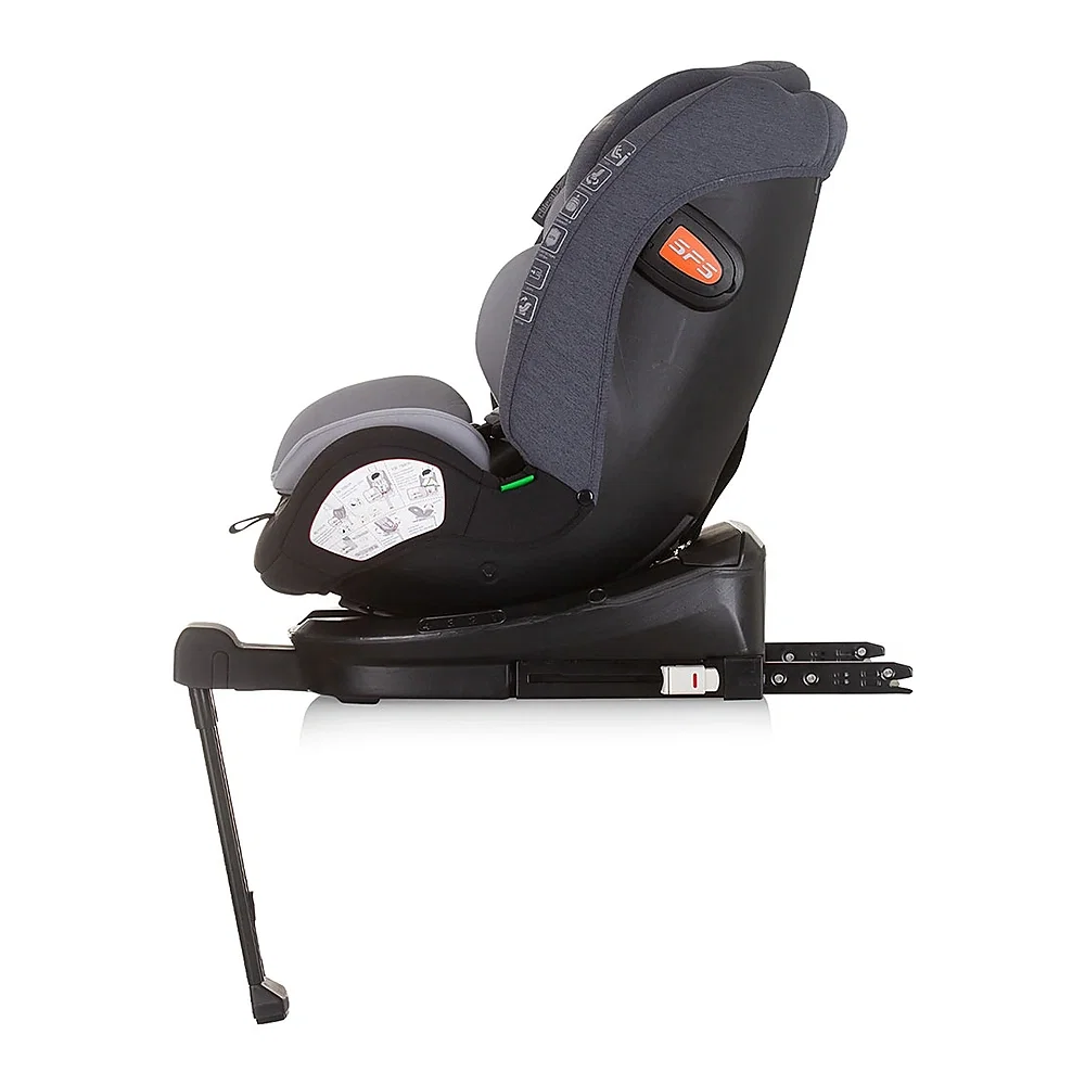 Scaun auto Chipolino Tourino I-Size 40-150 cm, sistem Isofix, Grey mix 12 ani [4]