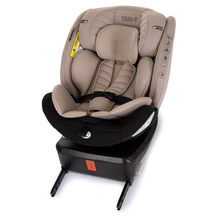 Scaun auto Chipolino Tourino I-Size 40-150 cm, sistem Isofix, Macadamia 12 ani [10]