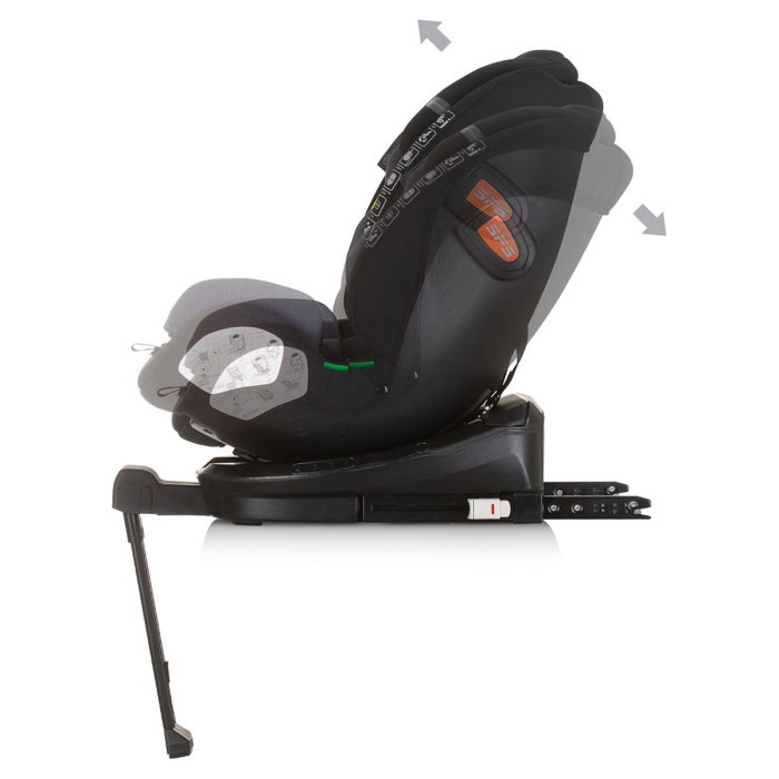 Scaun auto Chipolino Tourino I-Size 40-150 cm, sistem Isofix, Obsidian 12 ani [5]