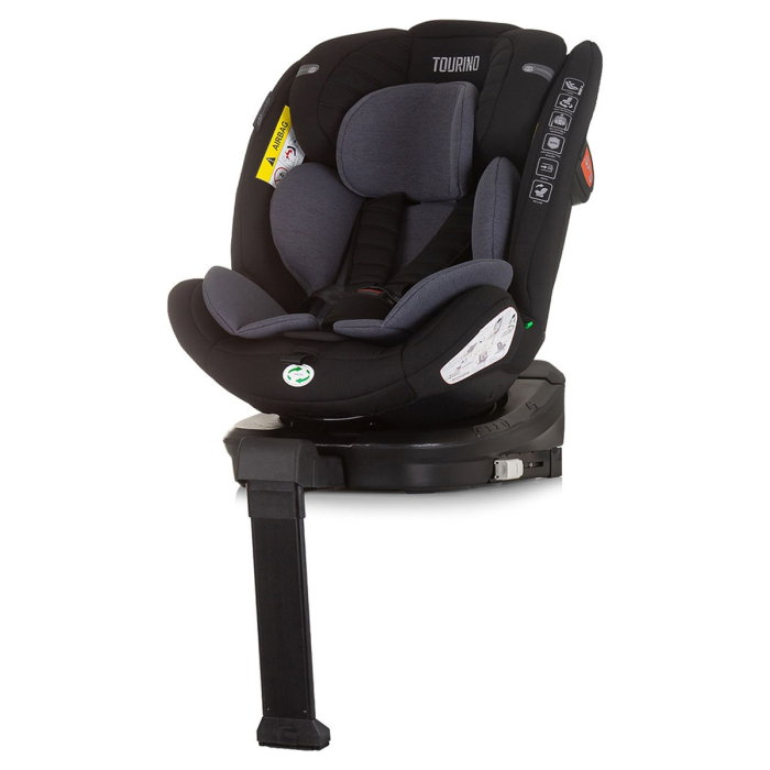 Scaun auto Chipolino Tourino I-Size 40-150 cm, sistem Isofix, Obsidian 12 ani [2]