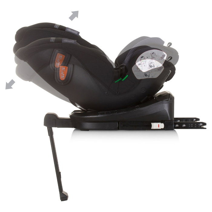 Scaun auto Chipolino Tourino I-Size 40-150 cm, sistem Isofix, Obsidian 12 ani [8]
