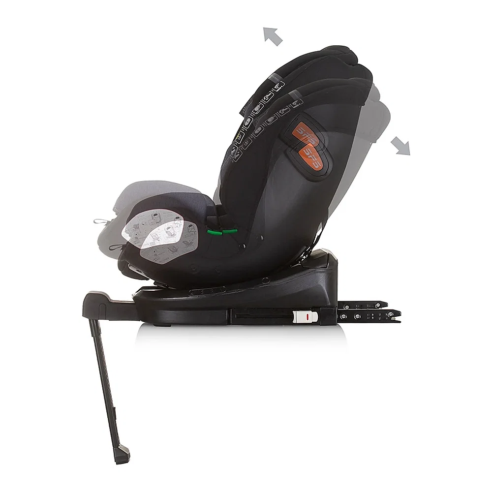 Scaun auto Chipolino Tourino I-Size 40-150 cm, sistem Isofix, Obsidian 12 ani [5]