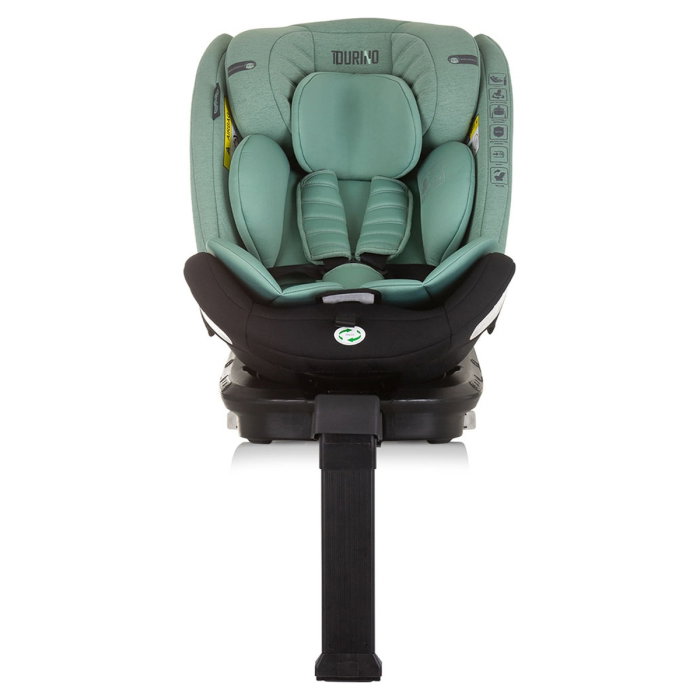 Scaun auto Chipolino Tourino I-Size 40-150 cm, sistem Isofix, Pastel green 12 ani [3]