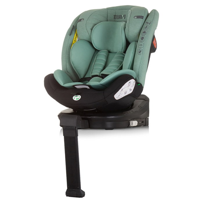 Scaun auto Chipolino Tourino I-Size 40-150 cm, sistem Isofix, Pastel green 12 ani [2]
