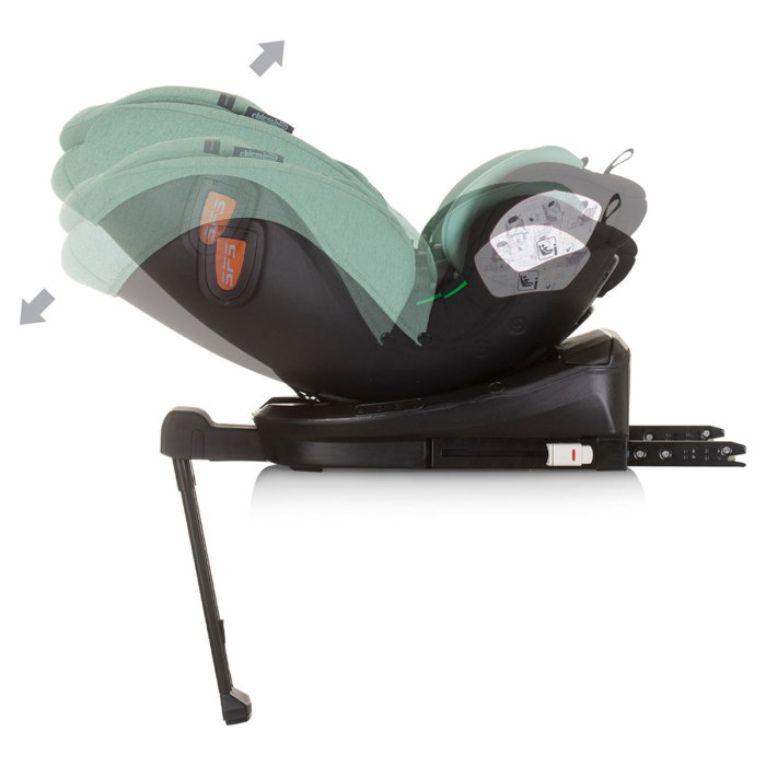 Scaun auto Chipolino Tourino I-Size 40-150 cm, sistem Isofix, Pastel green 12 ani [8]