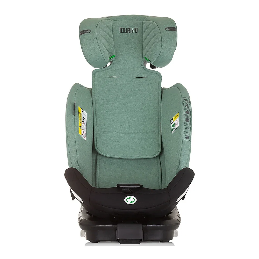 Scaun auto Chipolino Tourino I-Size 40-150 cm, sistem Isofix, Pastel green 12 ani [9]