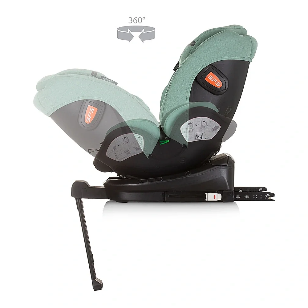 Scaun auto Chipolino Tourino I-Size 40-150 cm, sistem Isofix, Pastel green 12 ani [7]