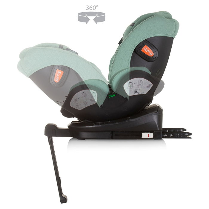 Scaun auto Chipolino Tourino I-Size 40-150 cm, sistem Isofix, Pastel green 12 ani [7]