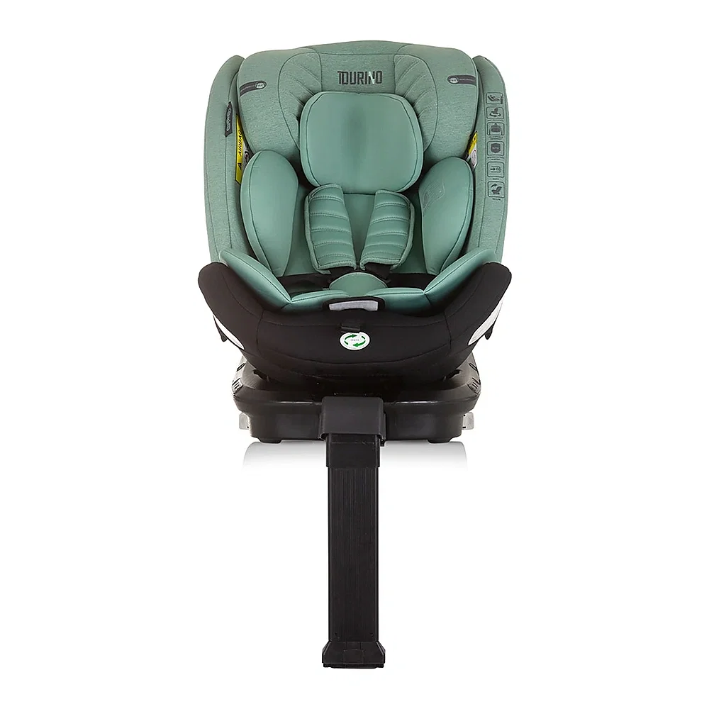 Scaun auto Chipolino Tourino I-Size 40-150 cm, sistem Isofix, Pastel green 12 ani [3]