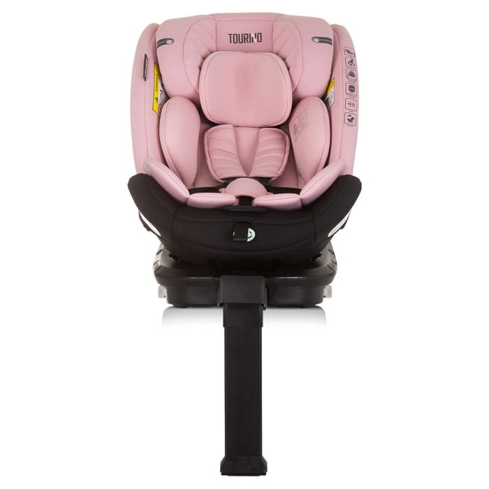 Scaun auto Chipolino Tourino I-Size 40-150 cm, sistem Isofix, Roz flamingo 12 ani [3]