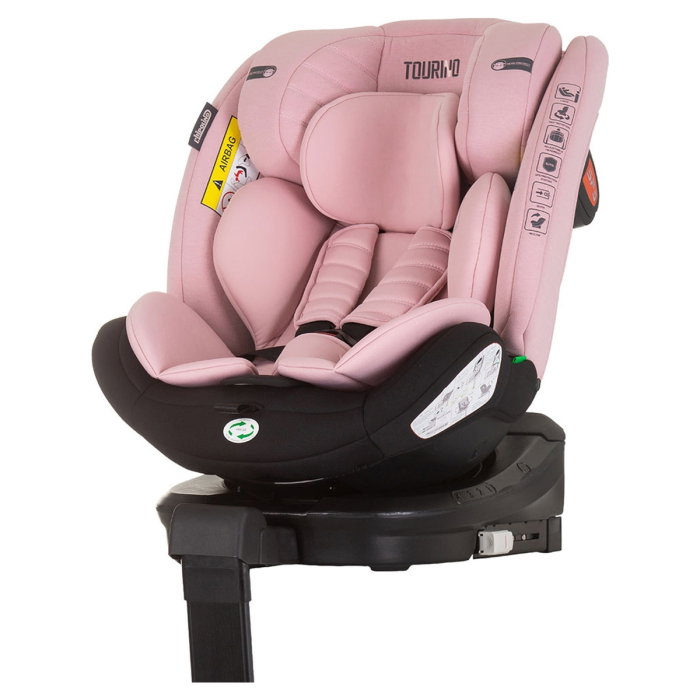 Scaun auto Chipolino Tourino I-Size 40-150 cm, sistem Isofix, Roz flamingo 12 ani [1]