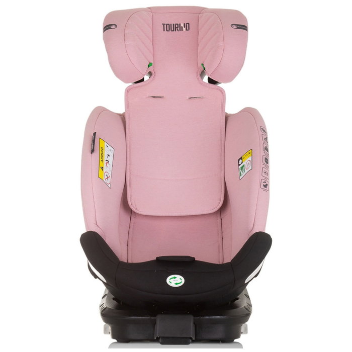 Scaun auto Chipolino Tourino I-Size 40-150 cm, sistem Isofix, Roz flamingo 12 ani [9]