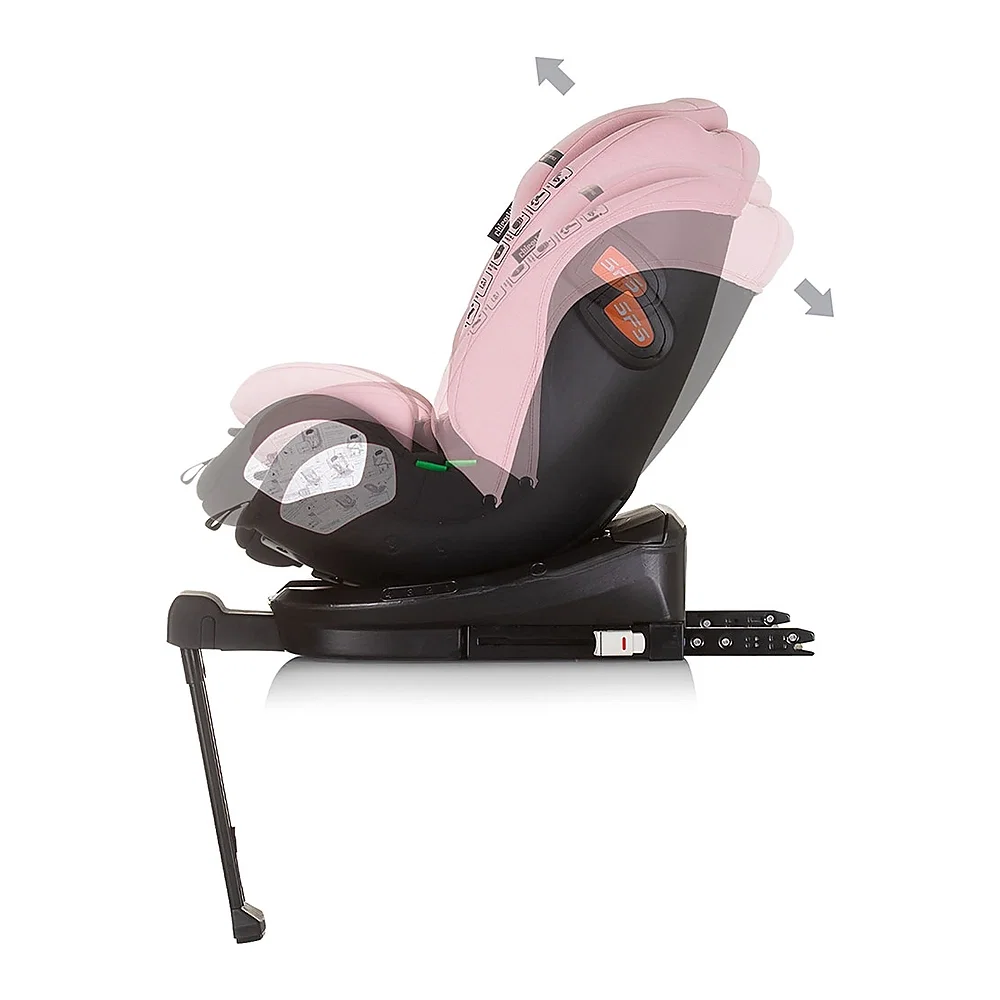 Scaun auto Chipolino Tourino I-Size 40-150 cm, sistem Isofix, Roz flamingo 12 ani [5]