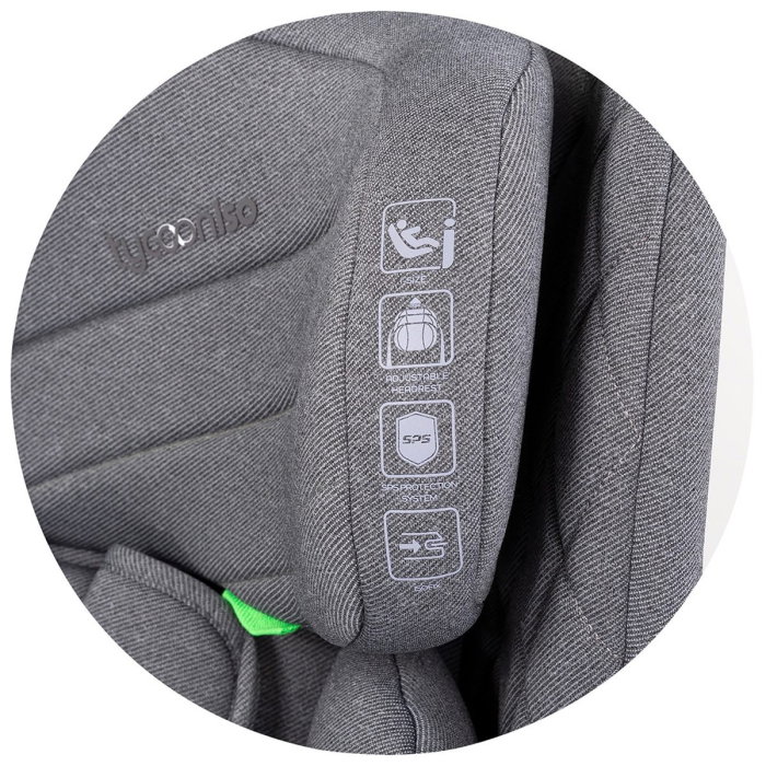Scaun auto Chipolino Tycoon Iso I-Size 76-150 cm cu sistem Isofix, Cloud - Gri 15 luni [5]