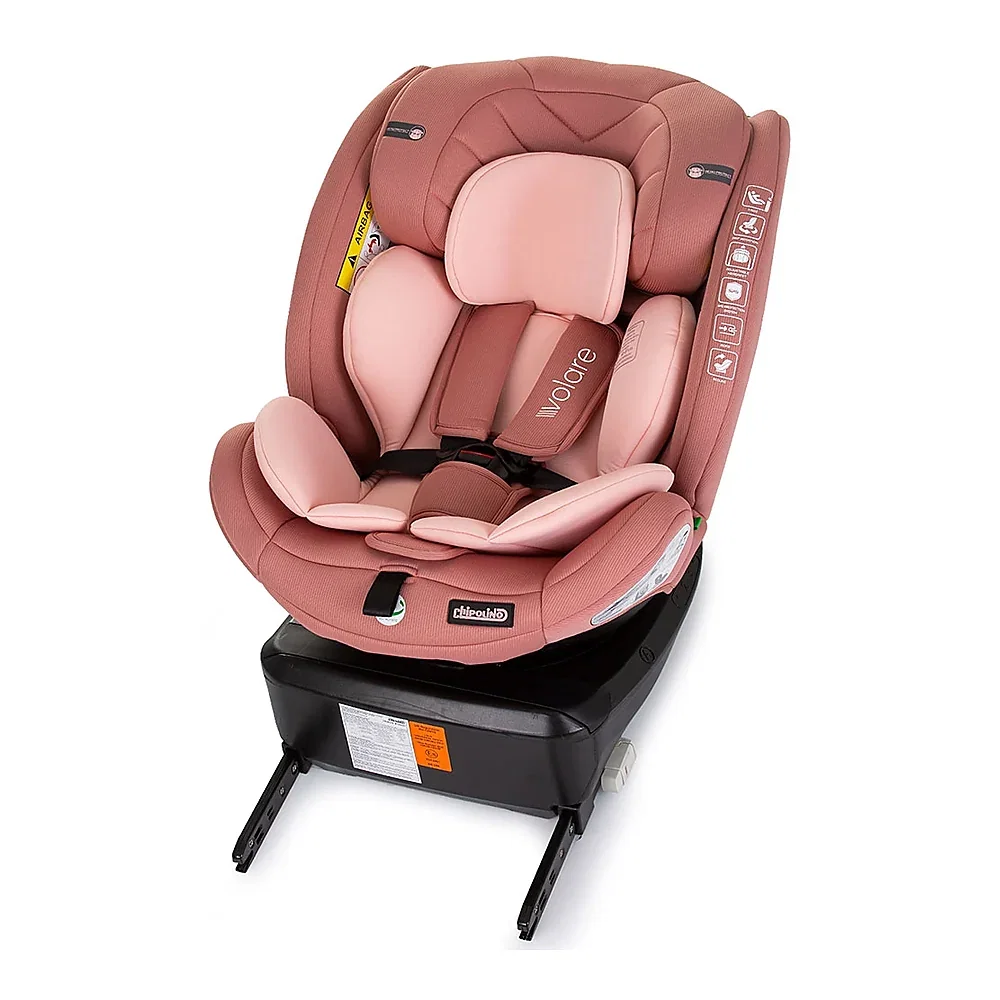 Scaun auto Chipolino Volare I-Size 40-150 cm, sistem Isofix, Flamingo (roz) 12 ani [10]