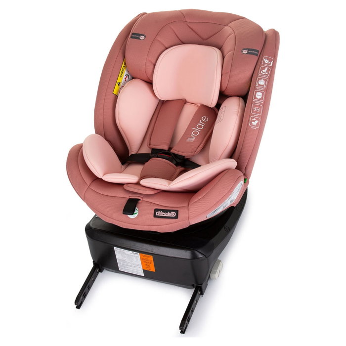 Scaun auto Chipolino Volare I-Size 40-150 cm, sistem Isofix, Flamingo (roz) 12 ani [10]