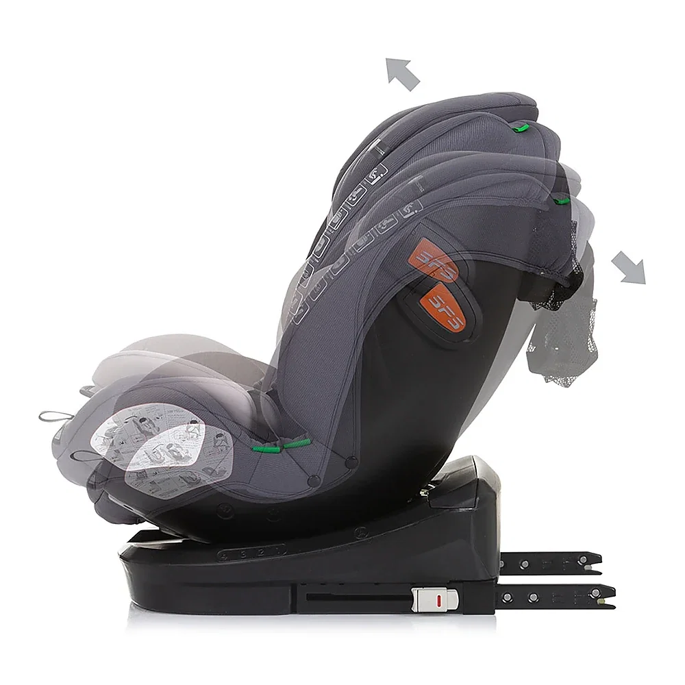 Scaun auto Chipolino Volare I-Size 40-150 cm, sistem Isofix, Granite 12 ani [5]