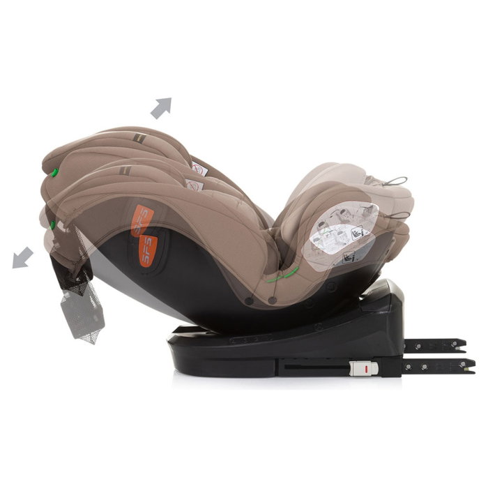 Scaun auto Chipolino Volare I-Size 40-150 cm, sistem Isofix, Macadamia 12 ani [9]