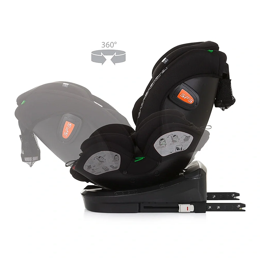 Scaun auto Chipolino Volare I-Size 40-150 cm, sistem Isofix, Obsidian 12 ani [7]