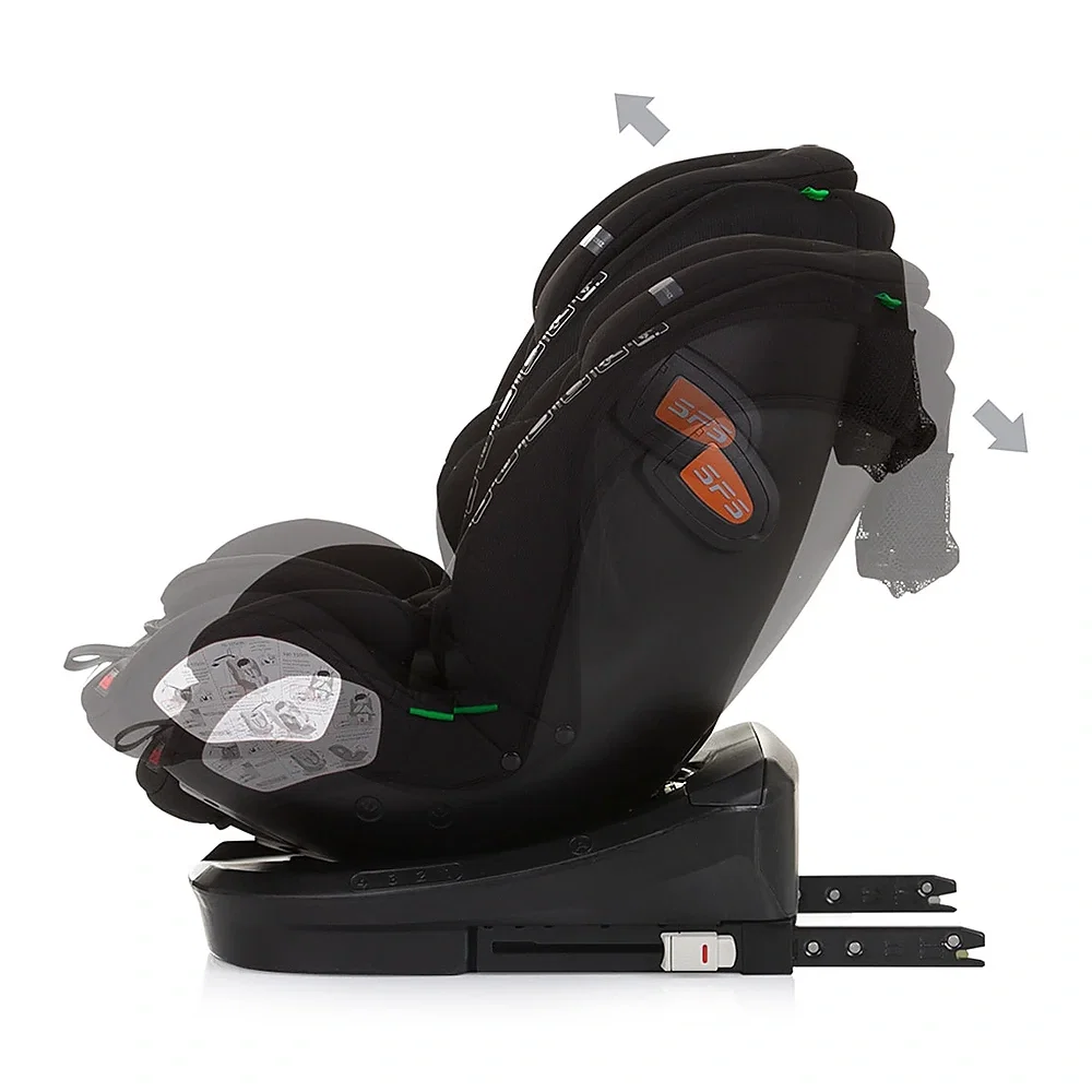 Scaun auto Chipolino Volare I-Size 40-150 cm, sistem Isofix, Obsidian 12 ani [5]